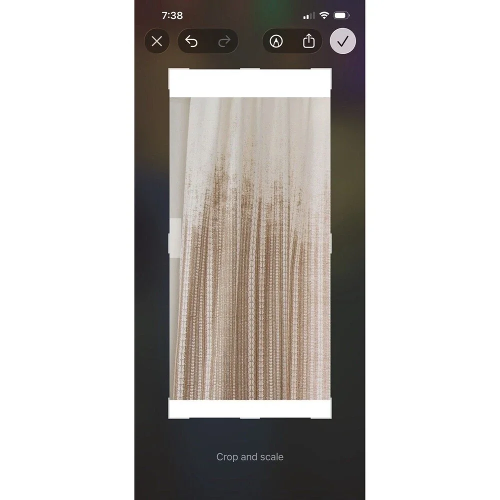 West Elm Echo Print Gold Dust 48x84” Per Panel Drapes Curtains